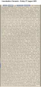 1852 Lincolnshire Chronicle - Friday 27 August 1852