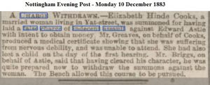 1883 Nottingham Evening Post - Monday 10 December 1883