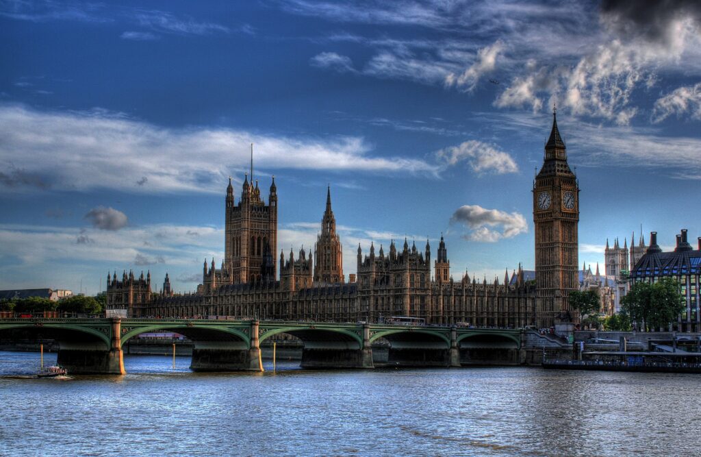Picture of Westminster Palace across the Thames