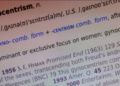 What’s in a suffix? taking a closer look at the meaning of gyno–centrism