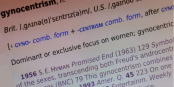 What’s in a suffix? taking a closer look at the meaning of gyno–centrism